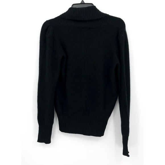 DESIGN HISTORY Womens Cashmere Sweater Small Black Shawl Collar Pullover NWT - Picture 5 of 9